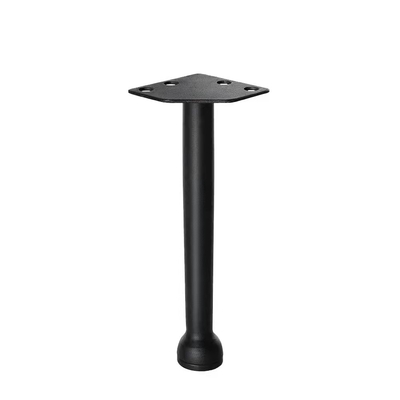 Screw de remplacement de jambe de meuble en métal sur les pieds en forme ronde