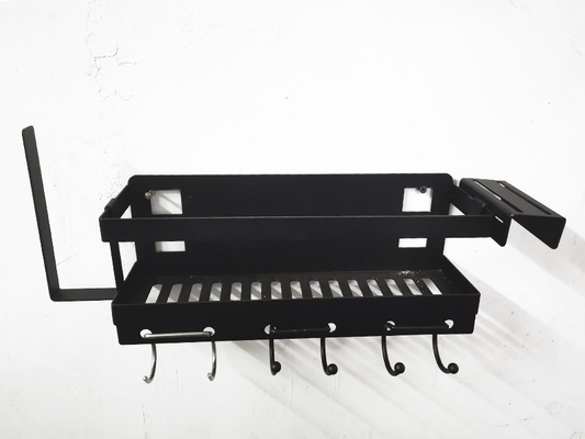 Organiseur à paroi métallique résistant à la rouille pour le stockage de la cuisine à domicile